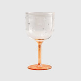 Half Colored Stemmed Glass